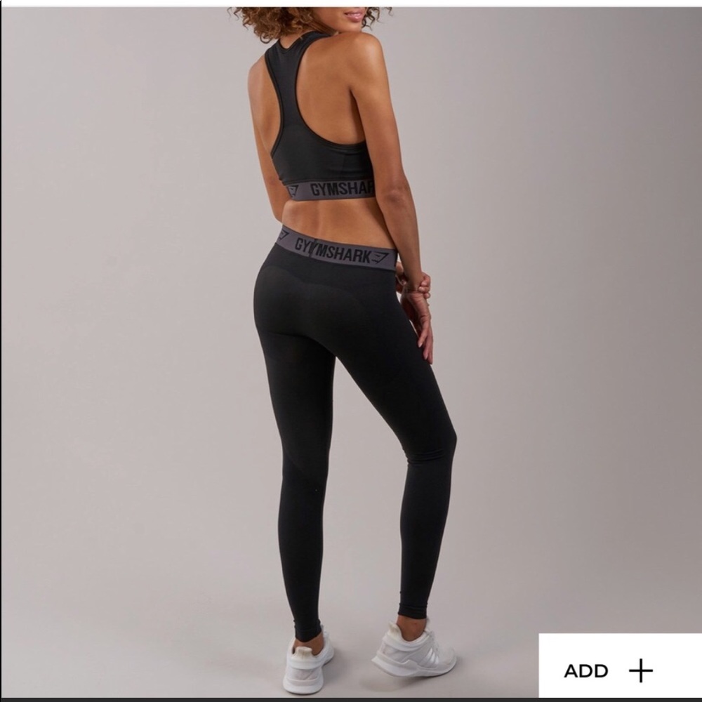Gymshark flex leggings black/charcoal